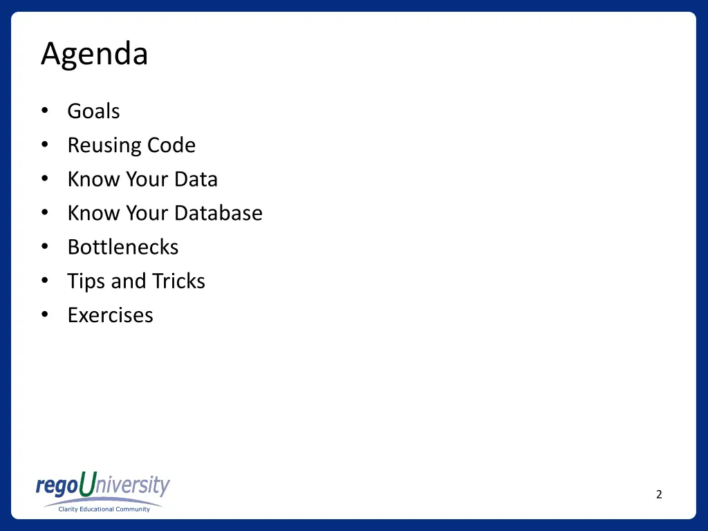 agenda