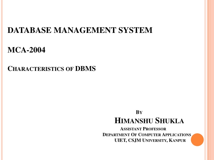 database management system