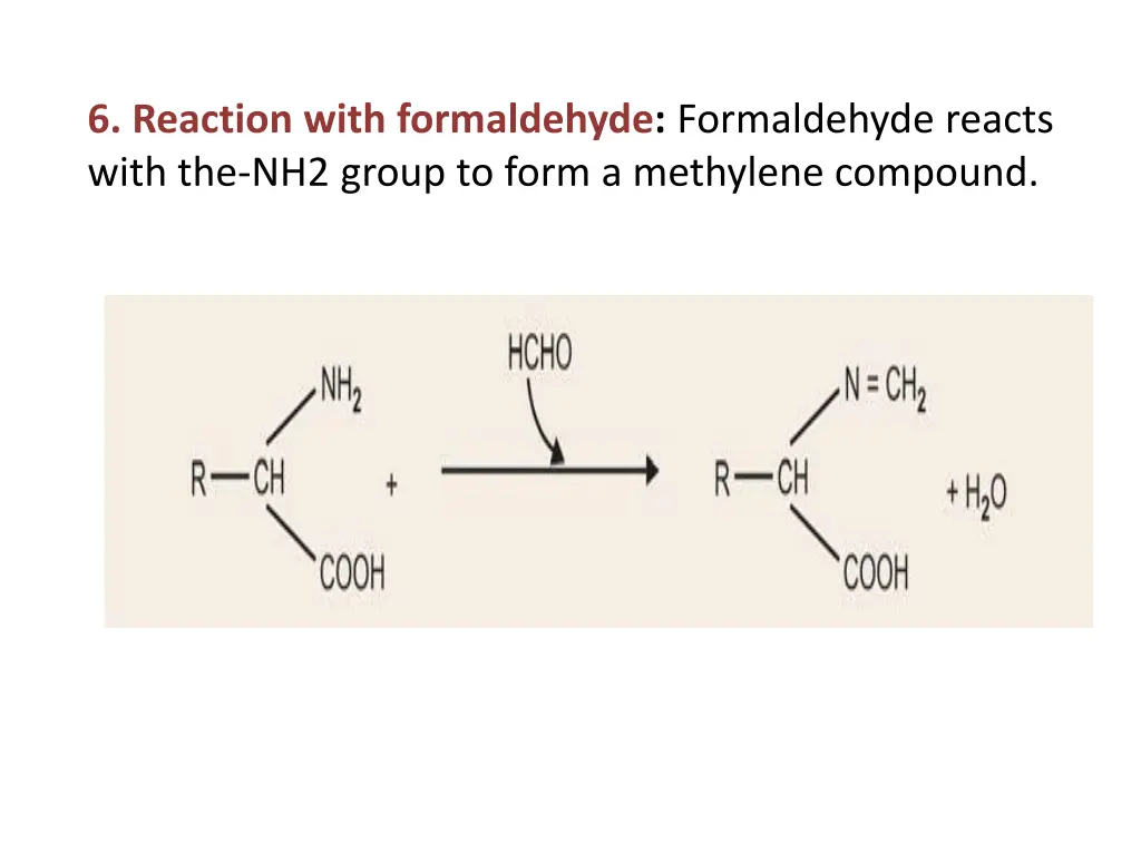 6 reaction with formaldehyde formaldehyde reacts