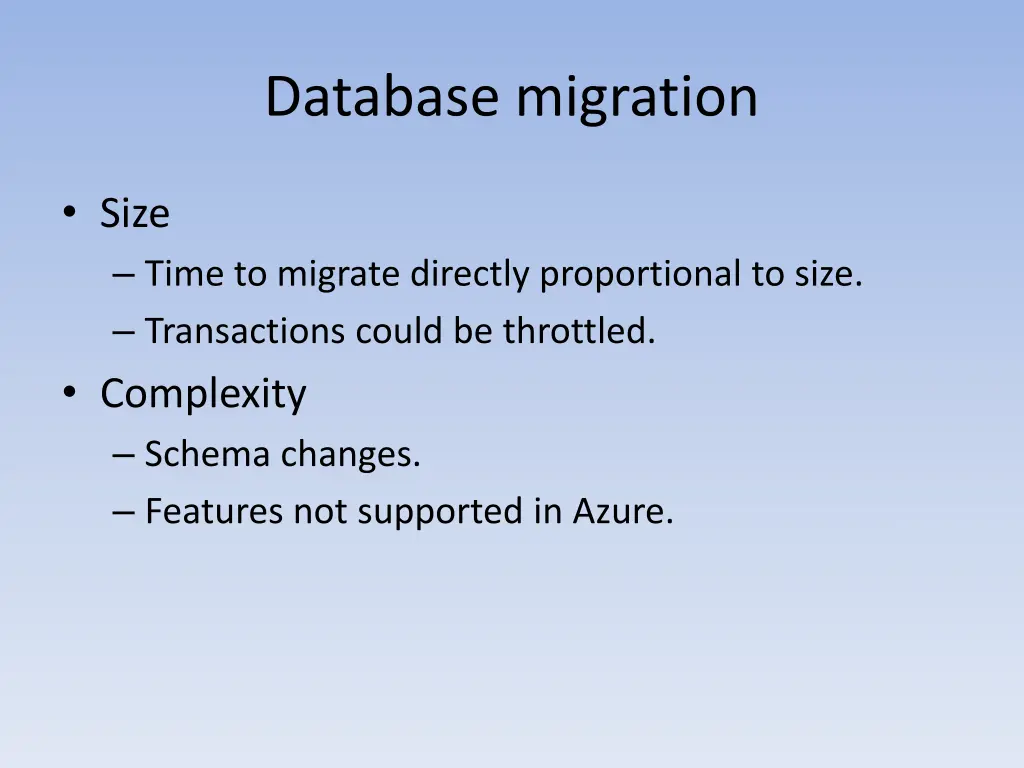 database migration