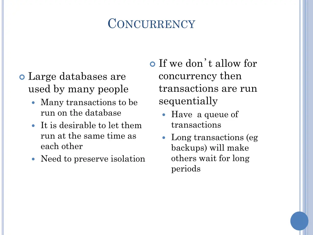 c oncurrency