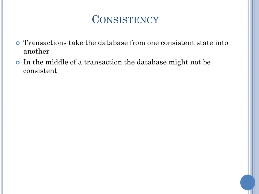 c onsistency