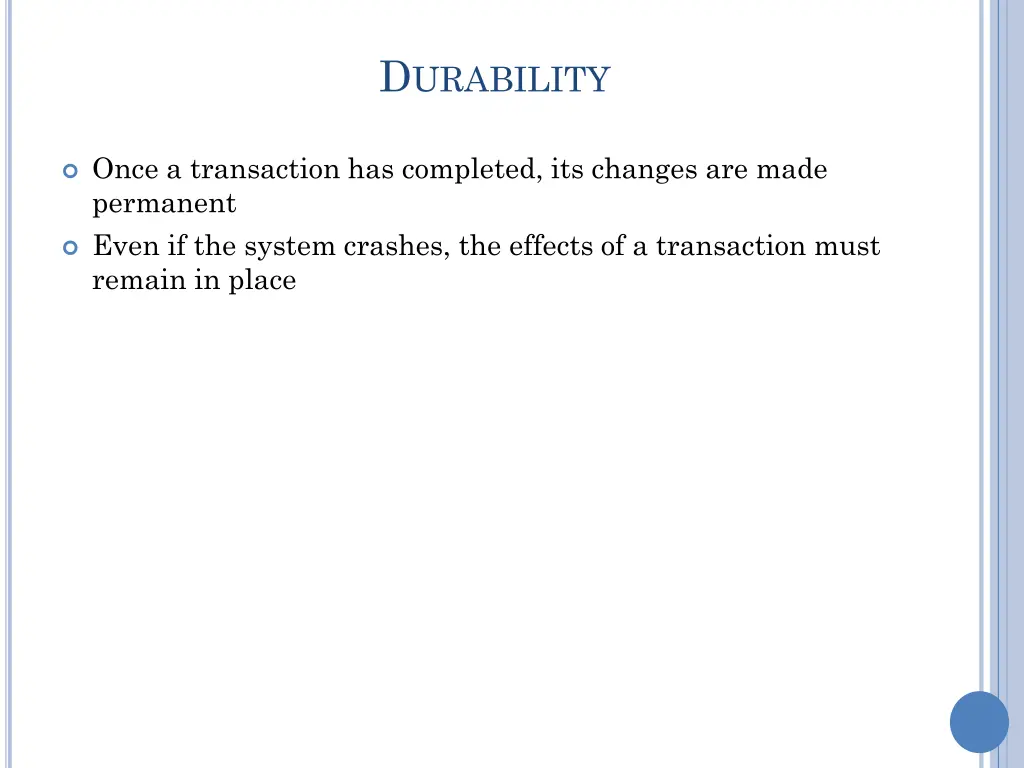d urability