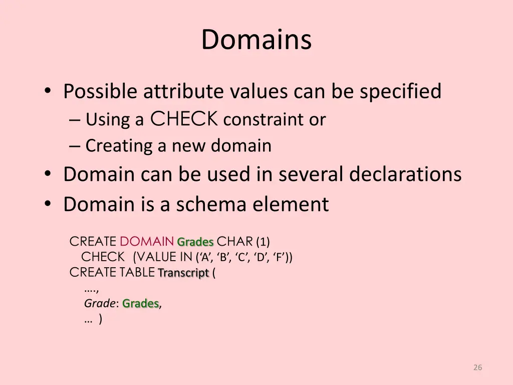 domains