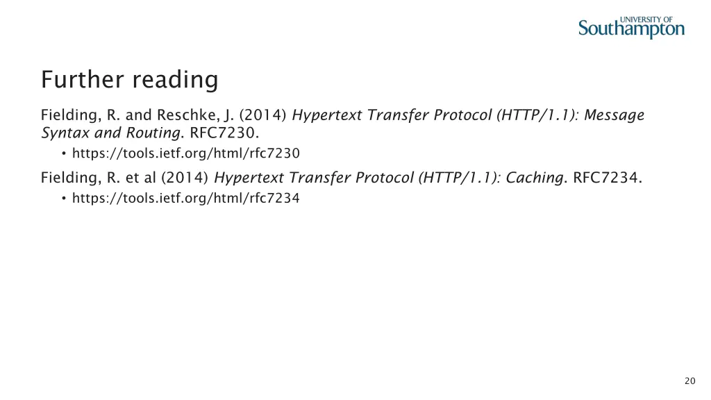 further reading