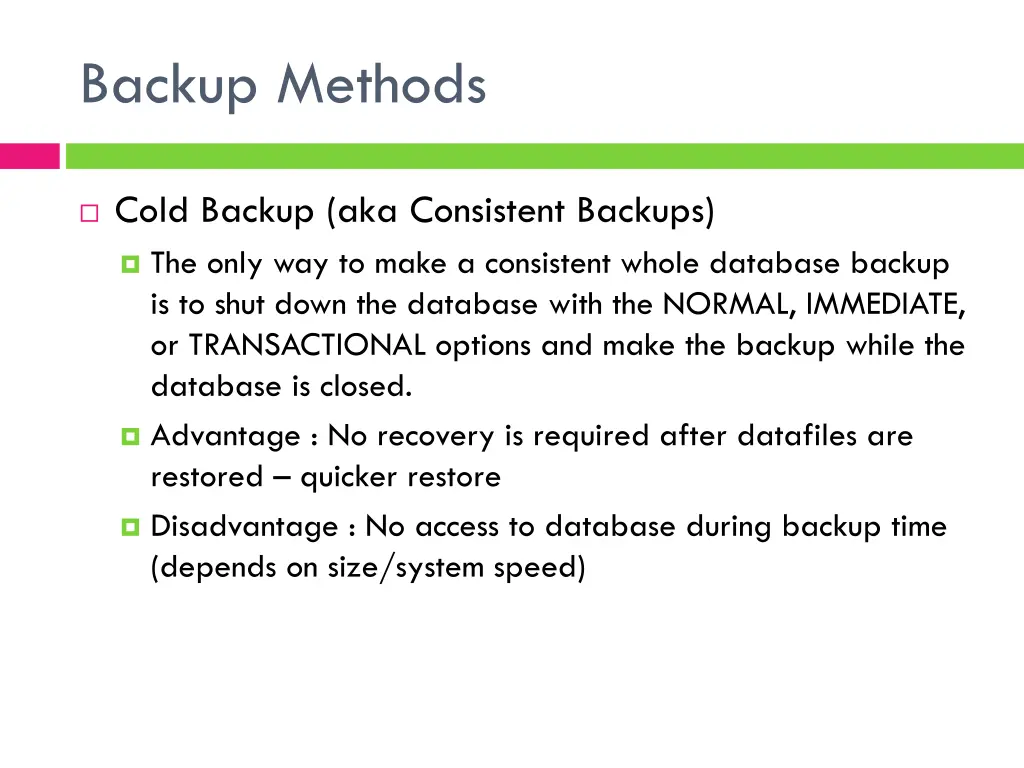 backup methods