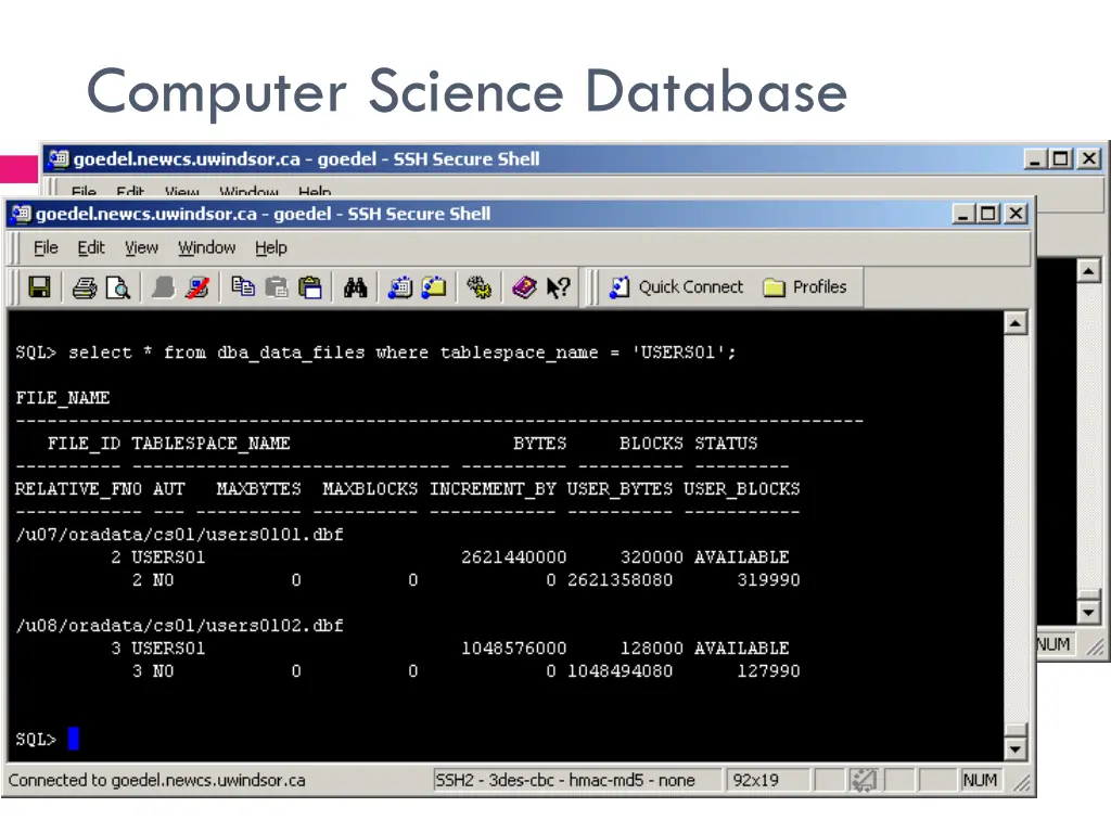 computer science database 1