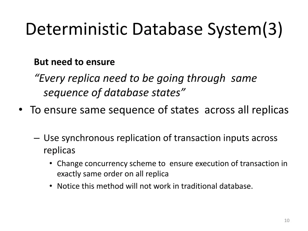 deterministic database system 3