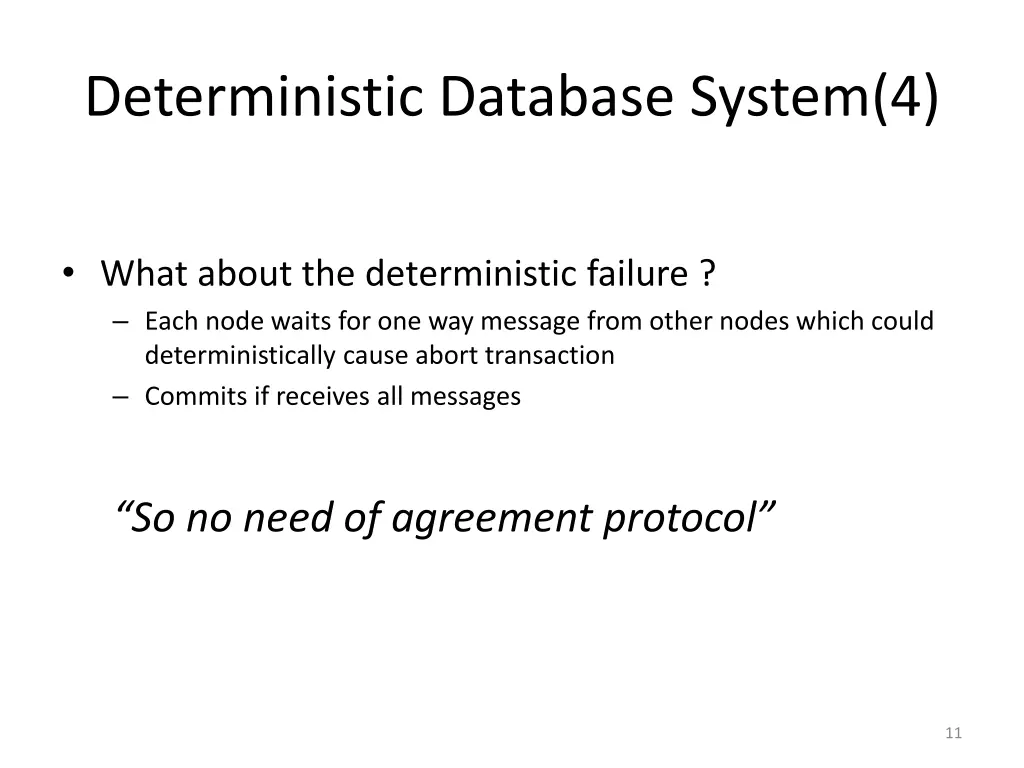 deterministic database system 4