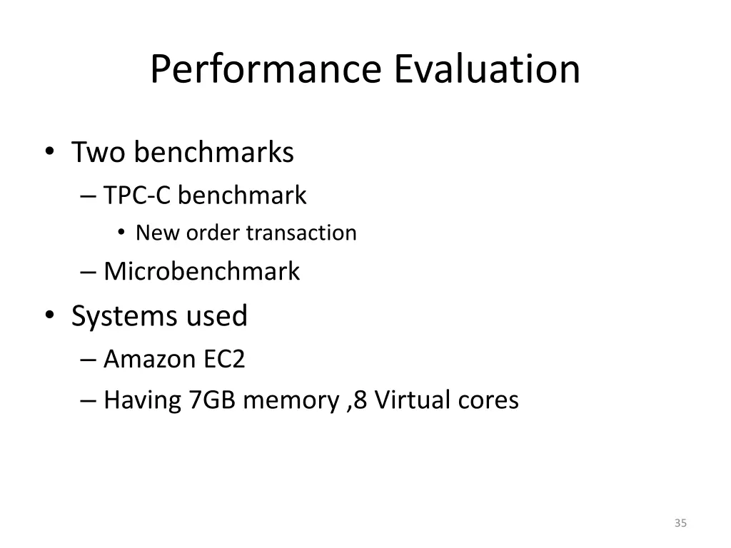 performance evaluation