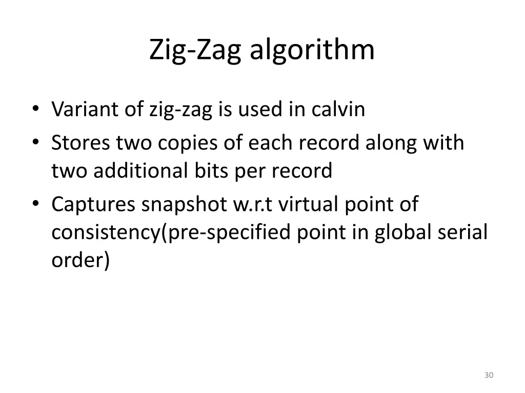 zig zag algorithm