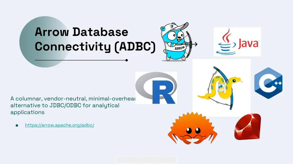 arrow database connectivity adbc