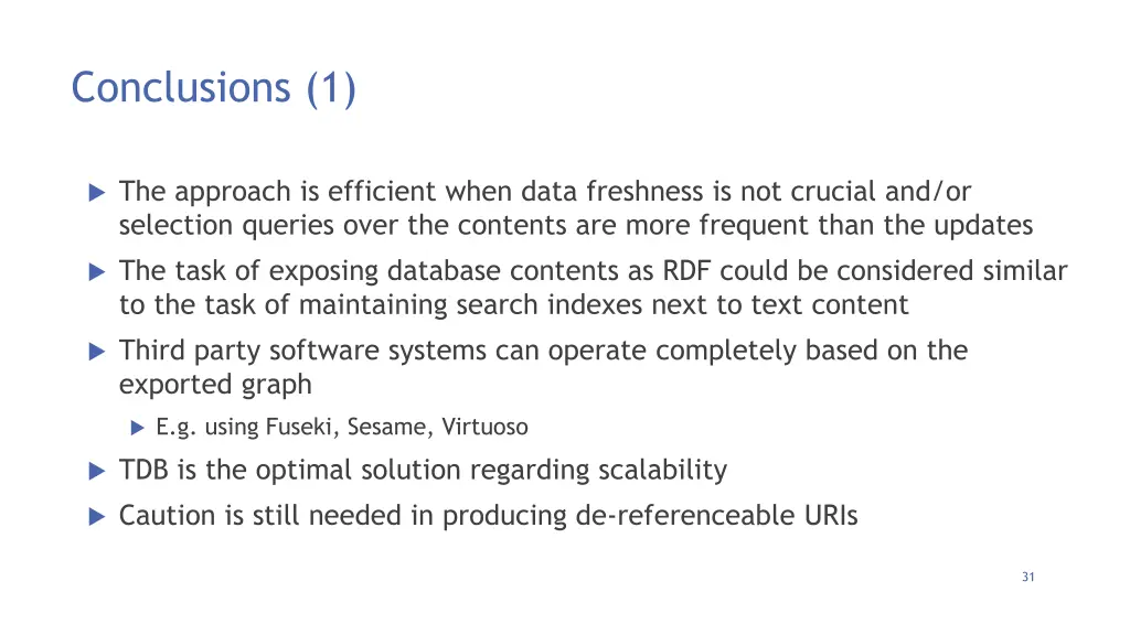 conclusions 1