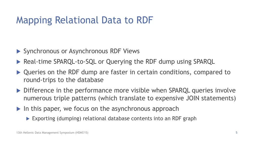 mapping relational data to rdf