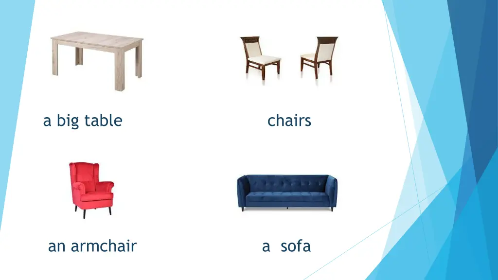 a big table chairs