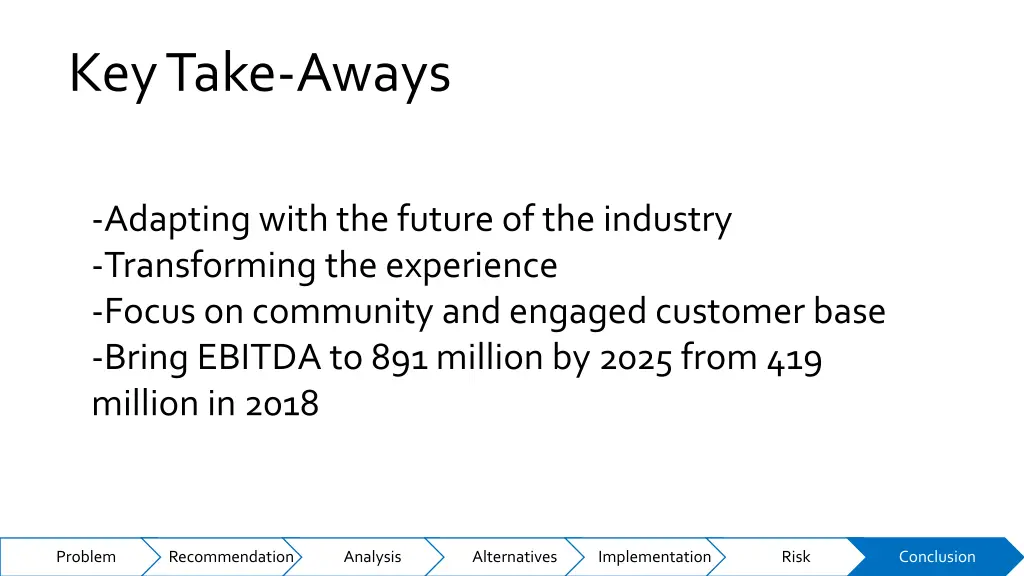 key take aways