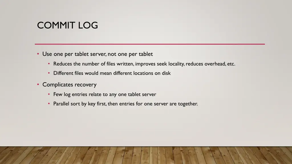 commit log