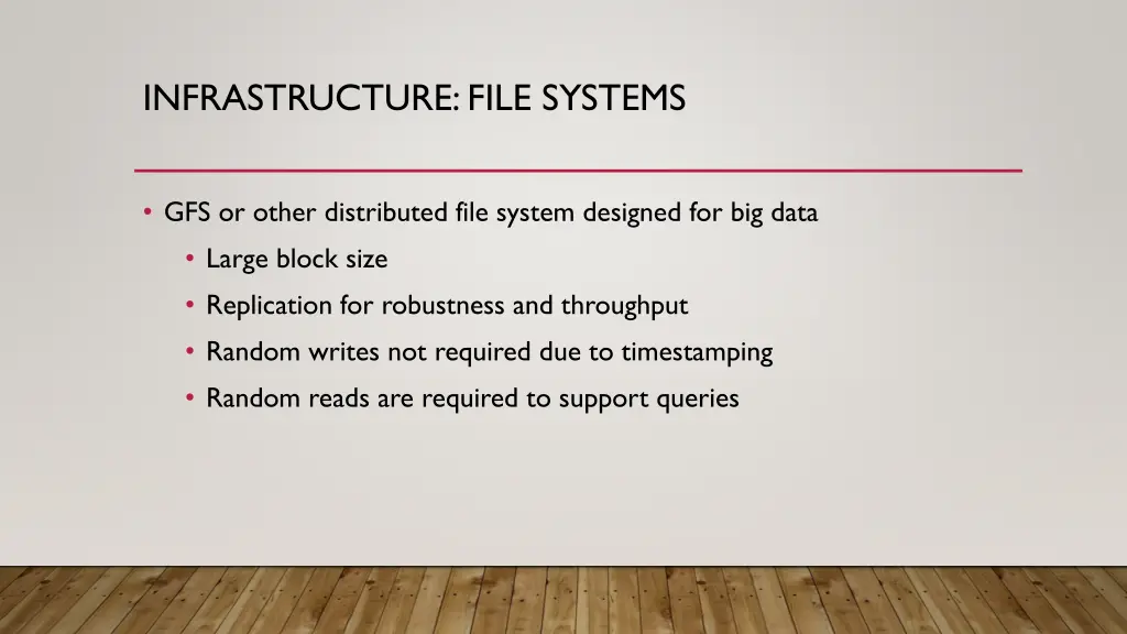 infrastructure file systems