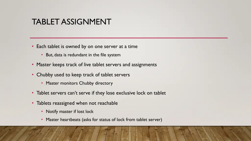 tablet assignment