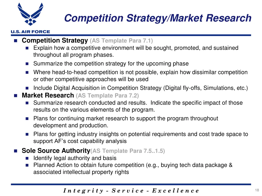 competition strategy market research