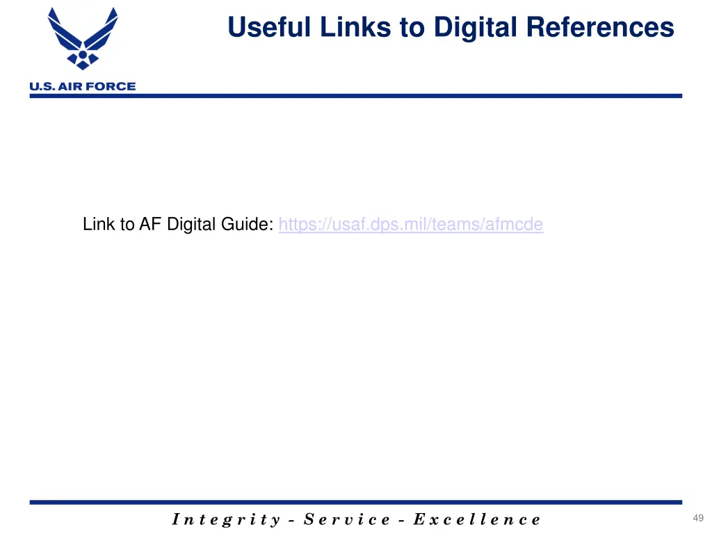 useful links to digital references
