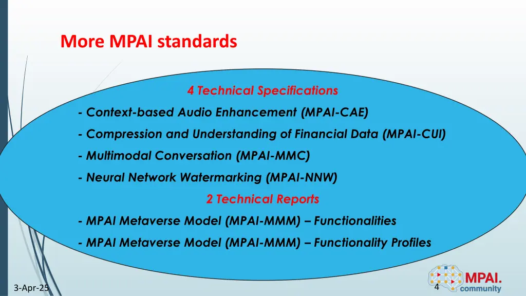 more mpai standards