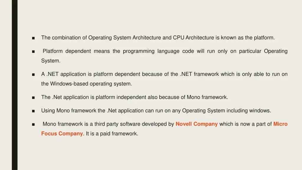 the combination of operating system architecture