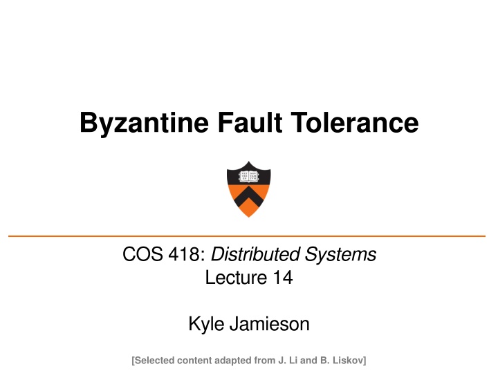 byzantine fault tolerance