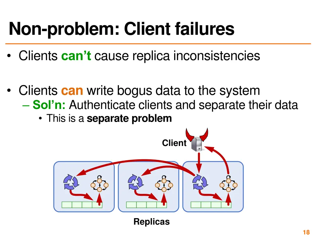 non problem client failures