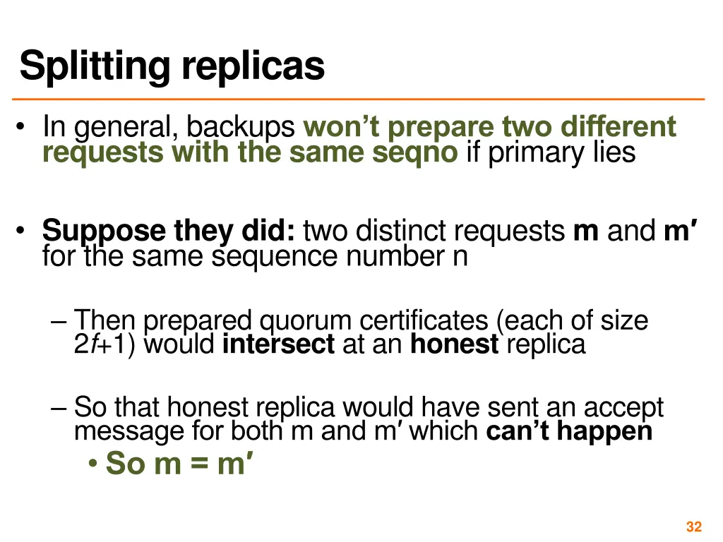 splitting replicas