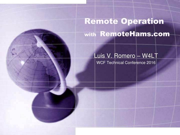 remote operation with remotehams com