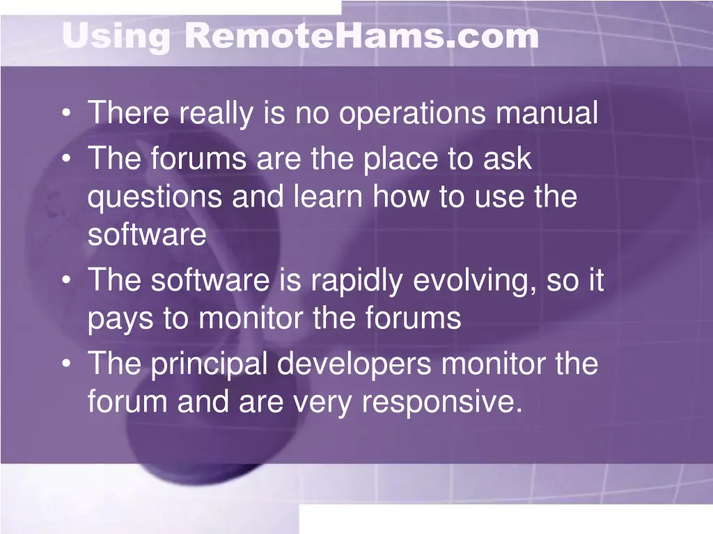 using remotehams com 1