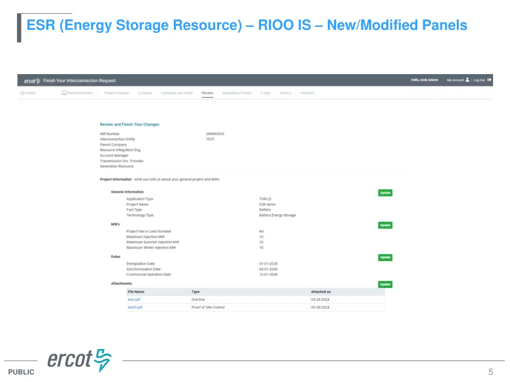 esr energy storage resource rioo is new modified