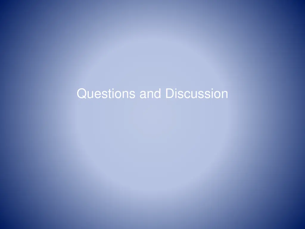 questions and discussion