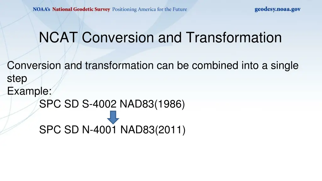 ncat conversion and transformation