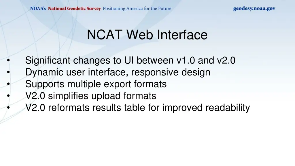 ncat web interface