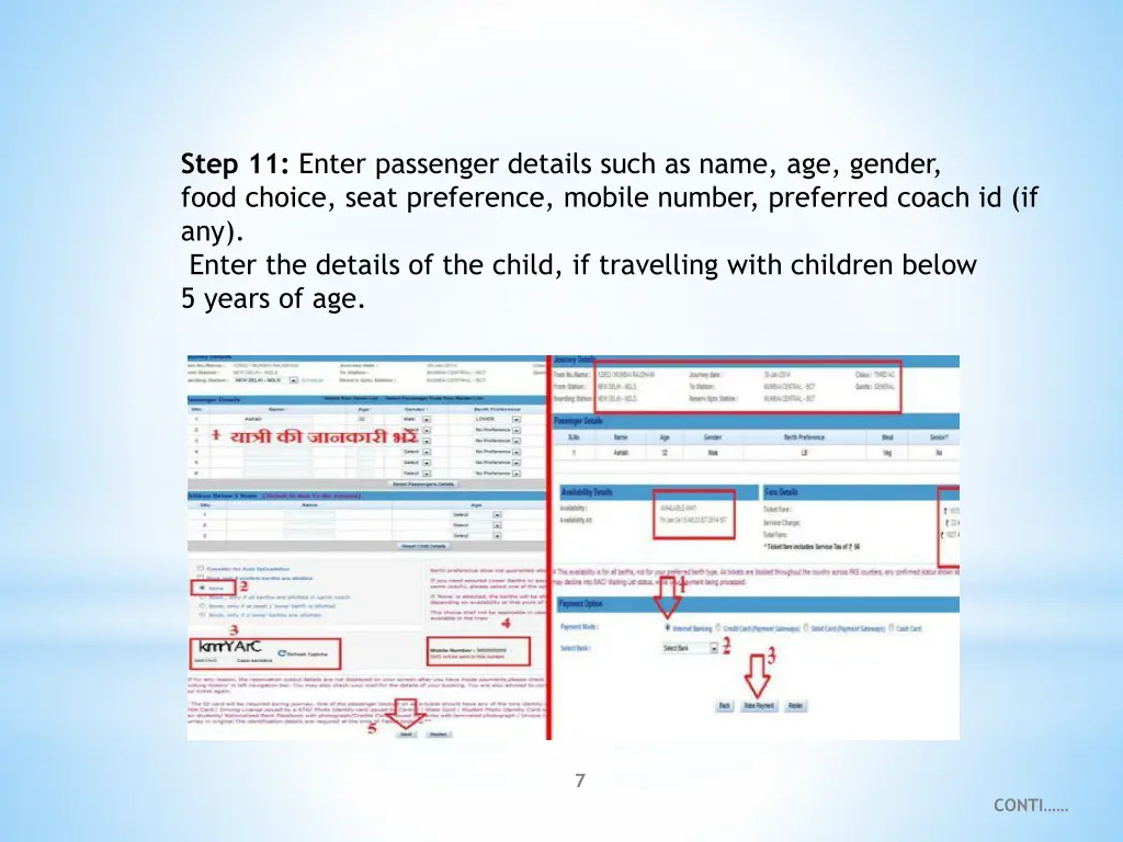 step 11 enter passenger details such as name