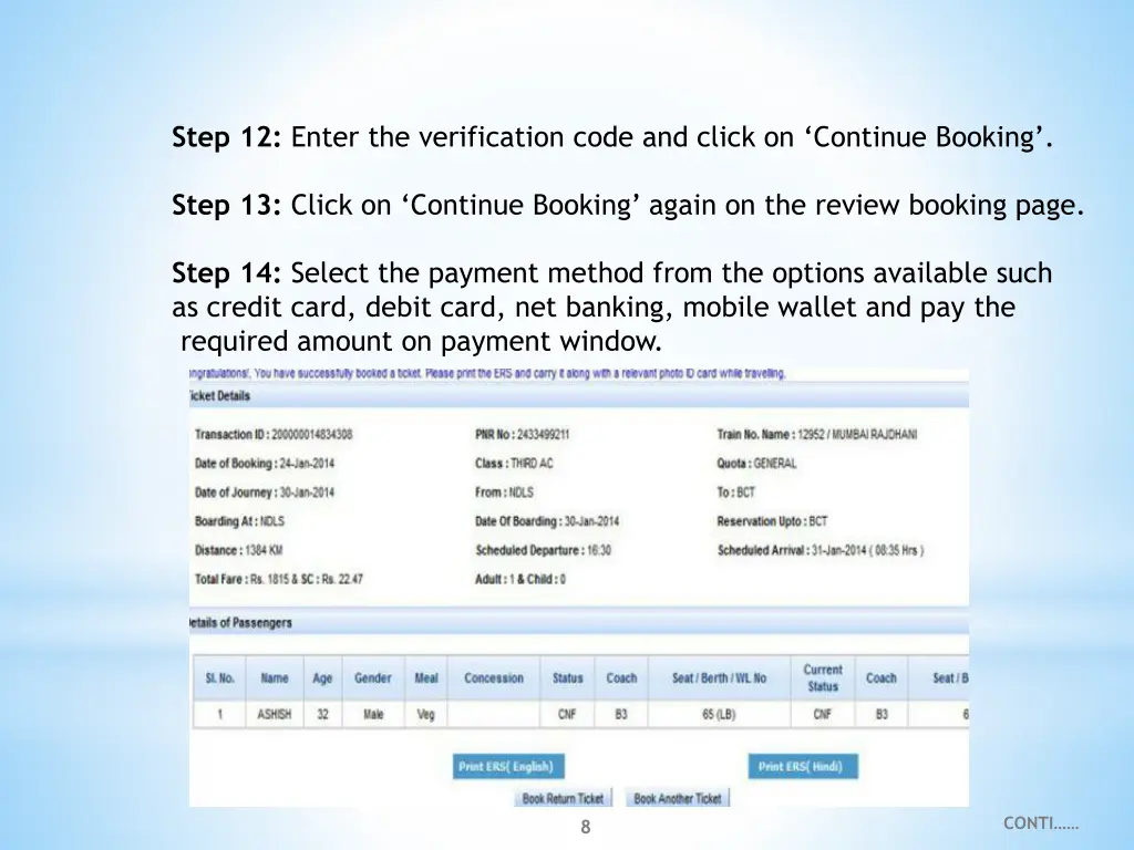 step 12 enter the verification code and click