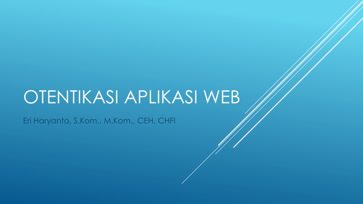 otentikasi aplikasi web