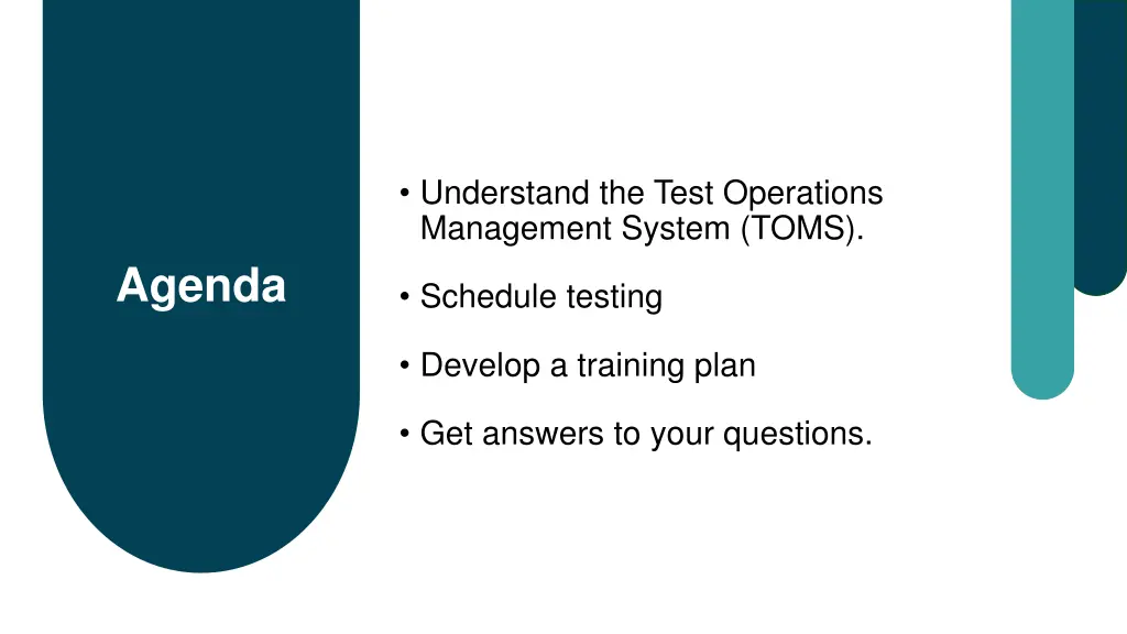 understand the test operations management system