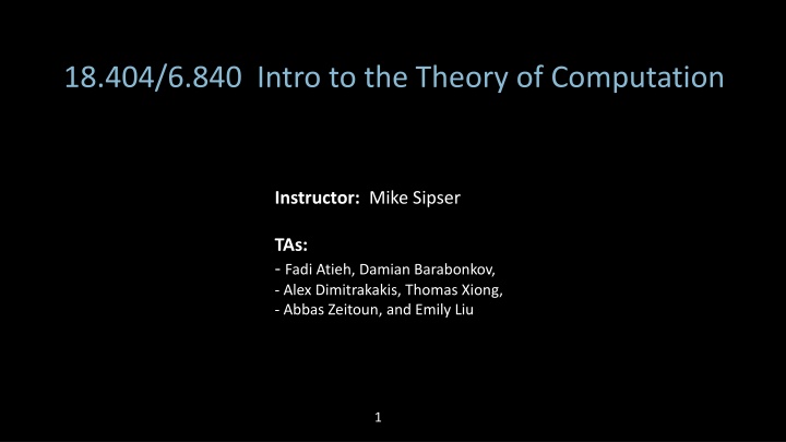 18 404 6 840 intro to the theory of computation