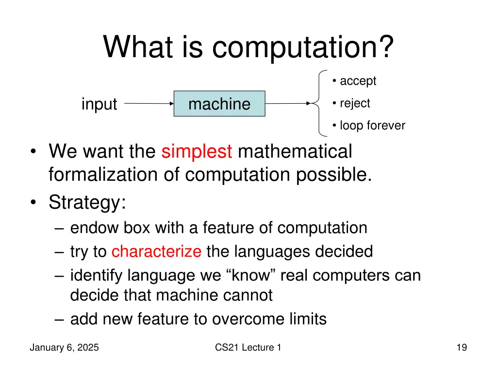 what is computation 1