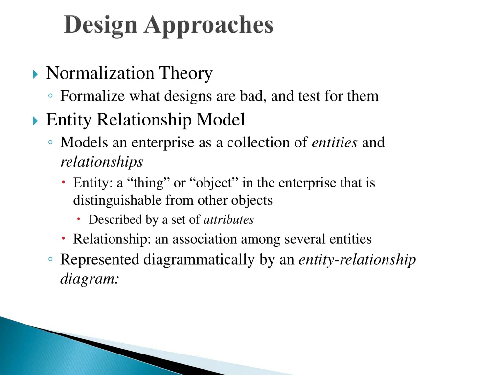 normalization theory formalize what designs