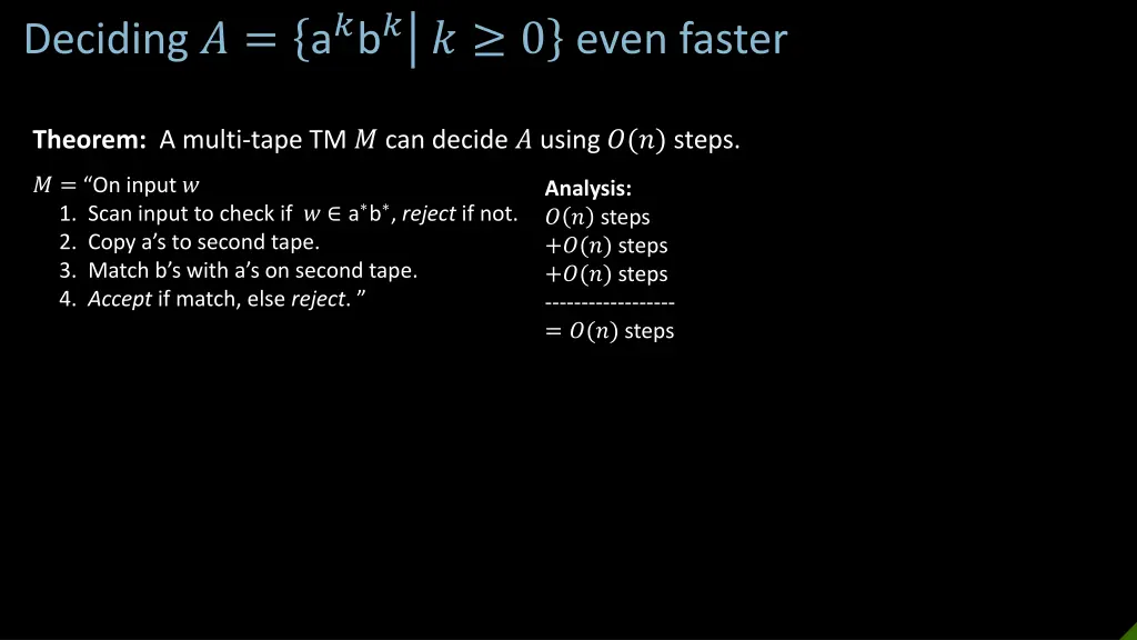 deciding a b 0 even faster