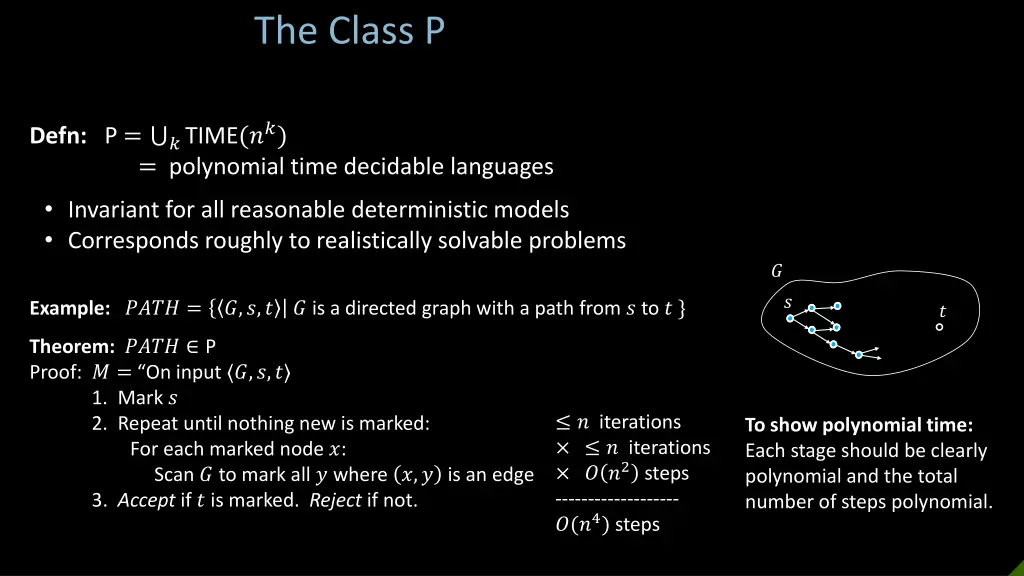 the class p