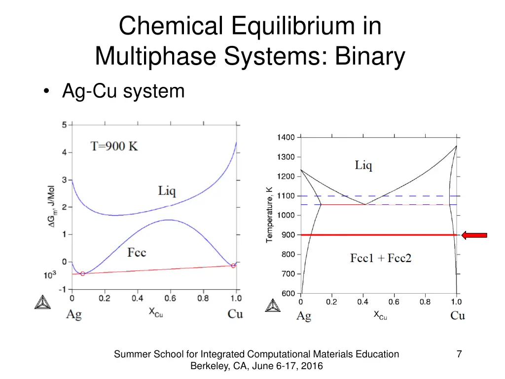chemical equilibrium in multiphase systems binary
