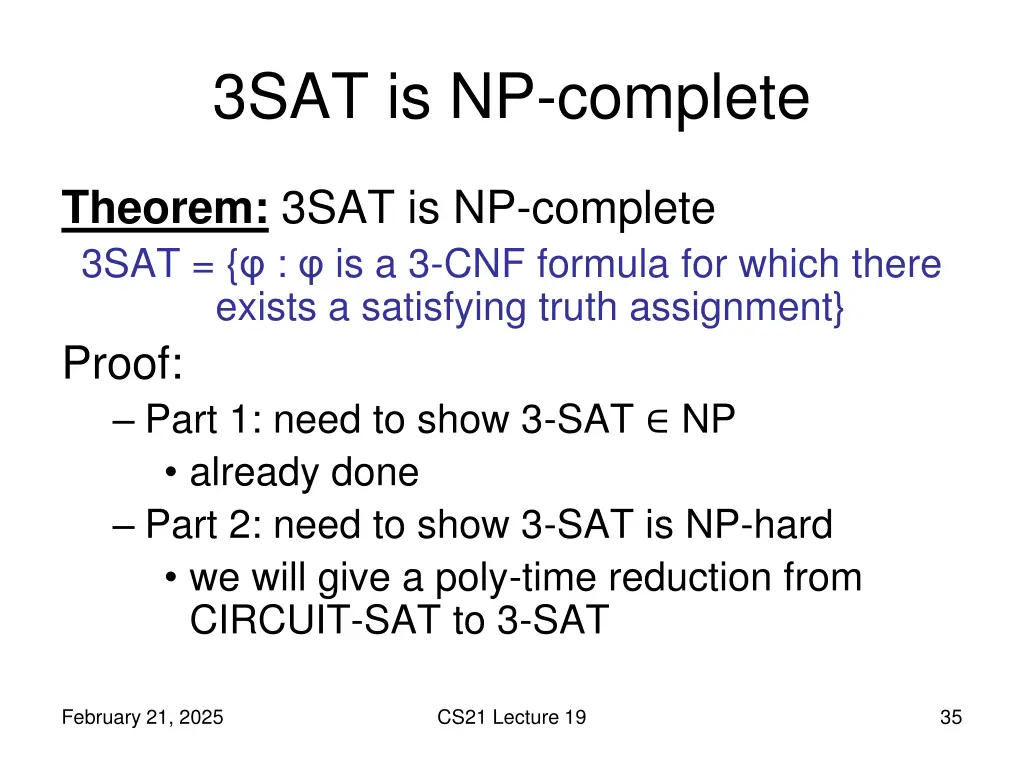 3sat is np complete