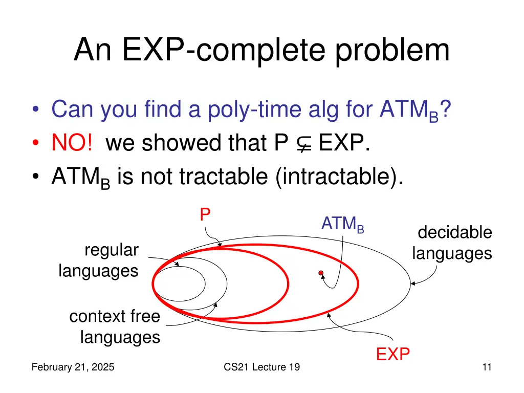 an exp complete problem 5