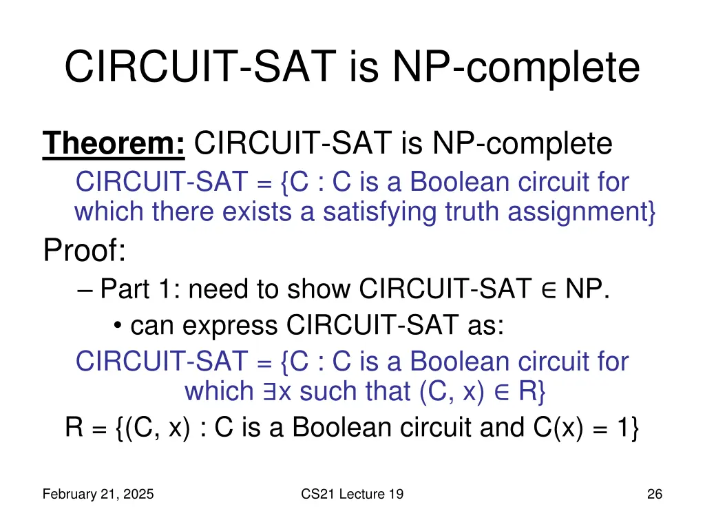 circuit sat is np complete