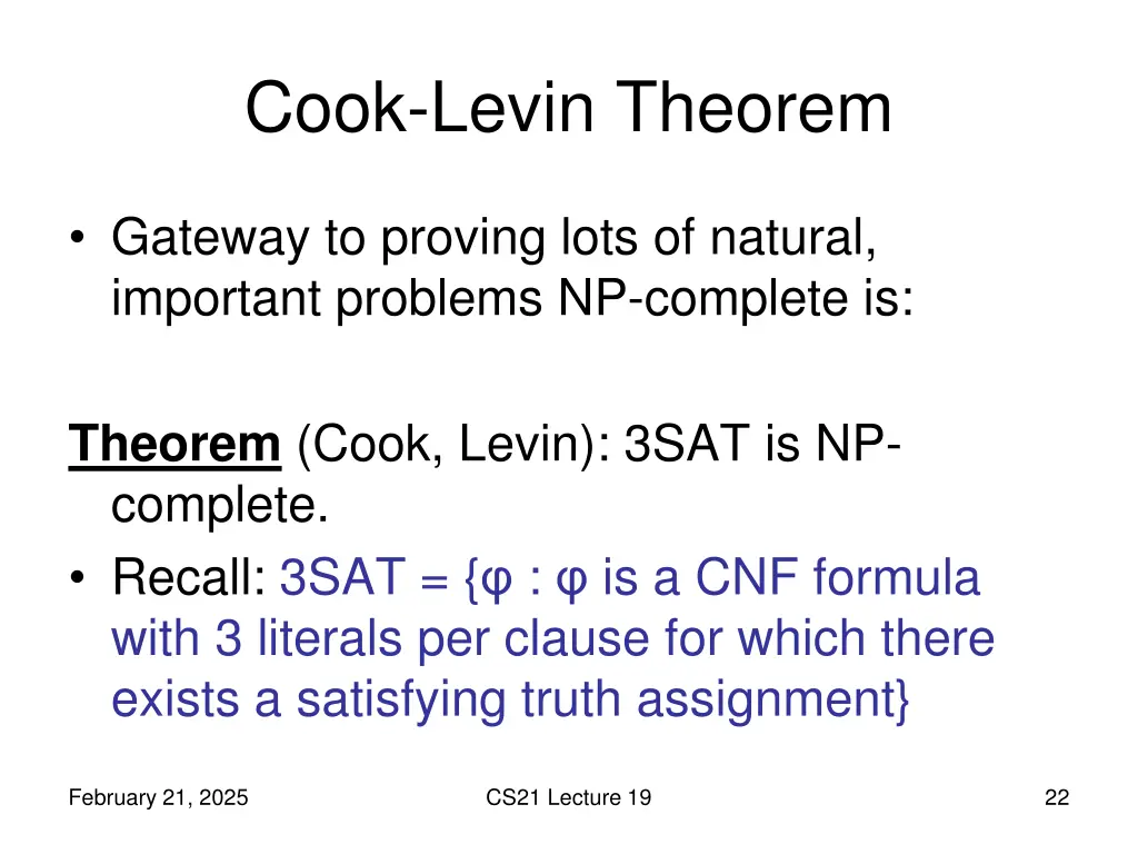 cook levin theorem